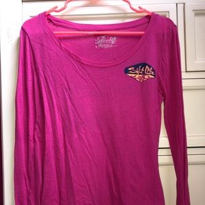 Pink Circle Neck Salt Life T-shirt (S)